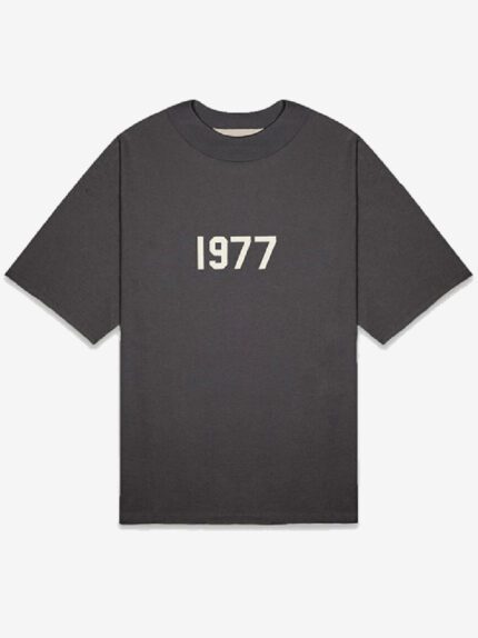 The Fear of God Essentials 1977 Black T-Shirt is a stylish and comfortable t-shirt that features the year "1977" printed in bold letters on the front. The shirt is made from a soft, high-quality fabric and has a relaxed fit. It is part of the Fear of God Essentials line, which is known for its fashionable streetwear. If you are interested in purchasing this t-shirt, it is available from a variety of retailers, both online and in-store.