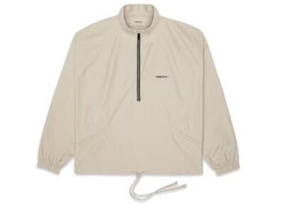 Fear of God Essentials Half-Zip Track Jacket Olive