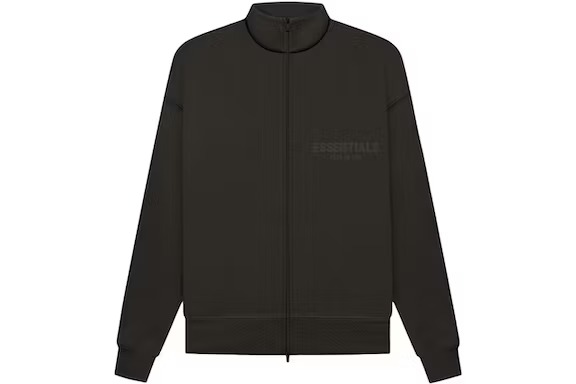 Fear of God Essentials Women's Fullzip Jacket Off Black Fear of God Essentials Women's Fullzip Jacket Off Black